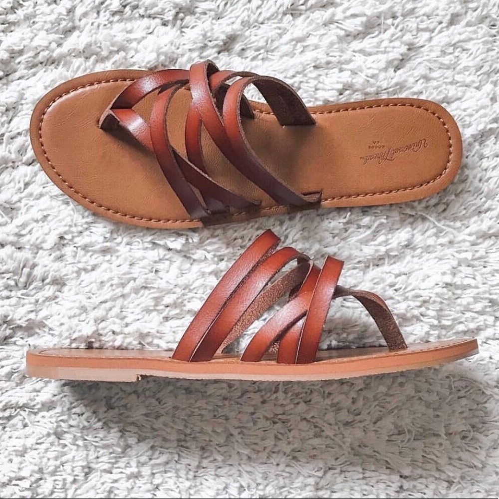 Universal Thread- cognac slip on sandals